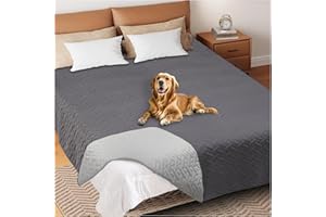 Asatdd Waterproof Dog Couch Cover, Soft Pet Bed Cover, Furniture Sofa Car Protector for Puppy Dog Cat and Pet, 102" x 82", 1 Pack