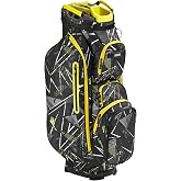 GEESEE Golf Cart Bag, 14 Way Golf Bag with Full-Length, Include Cooler Pocket, 9 Pockets &amp; Padded Strap, Premium Cart Bag with Rain Cover for Men &amp; Women