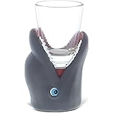 CoTa Global Gray Dolphin Shaped Shot Glass, Cool & Funny Whiskey Tequila & Alcohol Drinking Glass Dolphin For Shots, Dolphin Gift For Men & Women 2.50" x 4" 1.5 Oz