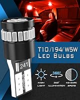 KATUR 194 LED Red Bulbs 24-SMD 3014 W5W 168 194 2825 CANBUS 4pcs view 7