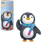 Avenir My First Sewing Kit for Beginner Ages 6+ I Premium Plush Big DIY Animals I Child-Safe Tools for Easy Crafting Fun I Motor Skills Wiggle Stuff Stitching Creativity I Skill Gift for Boys & Girls