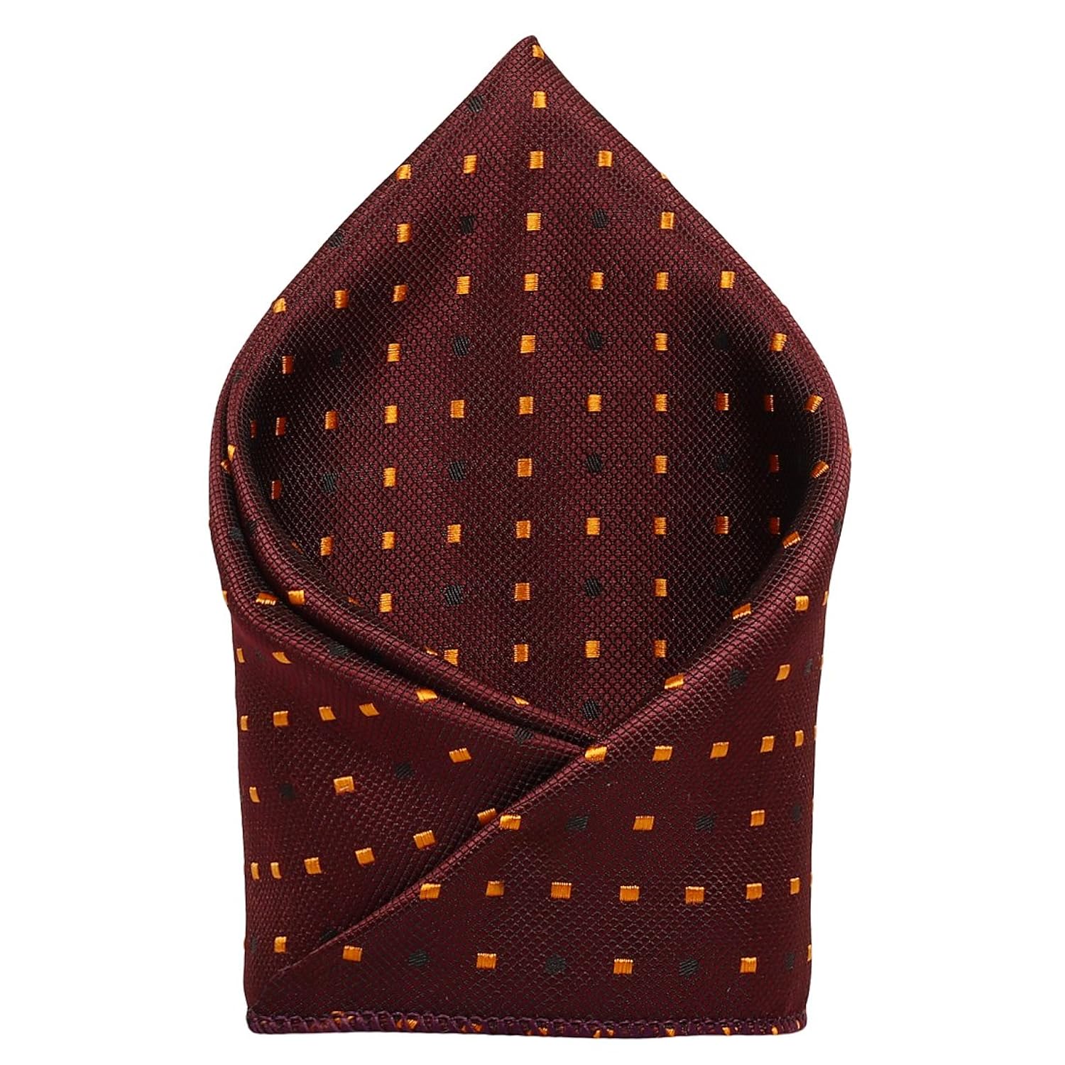 tieon men's designer neck tie & pocket square_3 inch_red_self