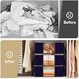 Lifewit 35L Clothes Storage Bag 3 Pack with Lids Underbed Organiser Blue view 9
