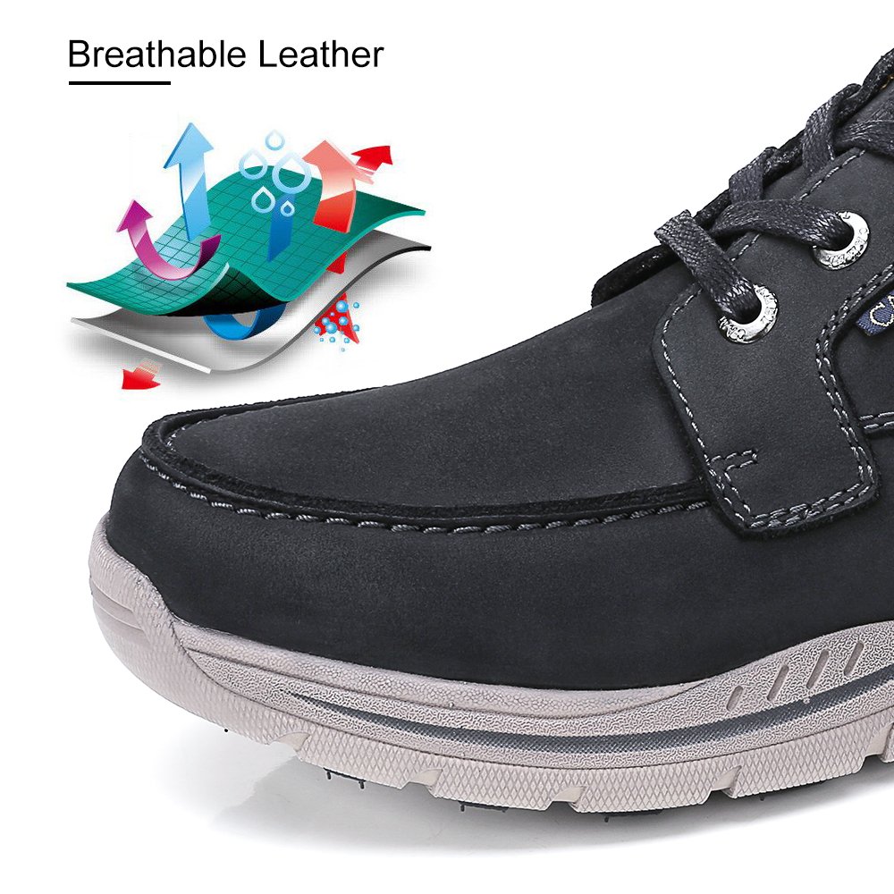 Camel Mens Casual Leather Fashion Sneakers Business Wide Lightweight Lace-up Oxford Shoes for Walking Athletic