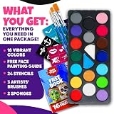 Blue Squid Blue Squid Body Crayon Sticks Face Paint Kit 18 XL Crayons 24 view 3