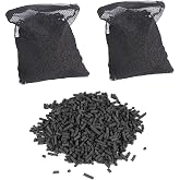 Wave Point 10 lbs (5 lbs x 2) Premium Virgin Activated Carbon Pellets in Media Bags for Aquarium Fish Koi Pond Reef Filter Media, Air Filter, Composting Deodorizing, Total 10 lbs (2 Bags), 1.9 Gallon