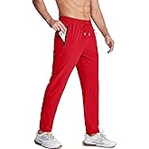 MAGCOMSEN Men's Lightweight Hiking Pants Quick Dry Stretch Running Workout Outdoor Sweatpants with Zipper Pockets