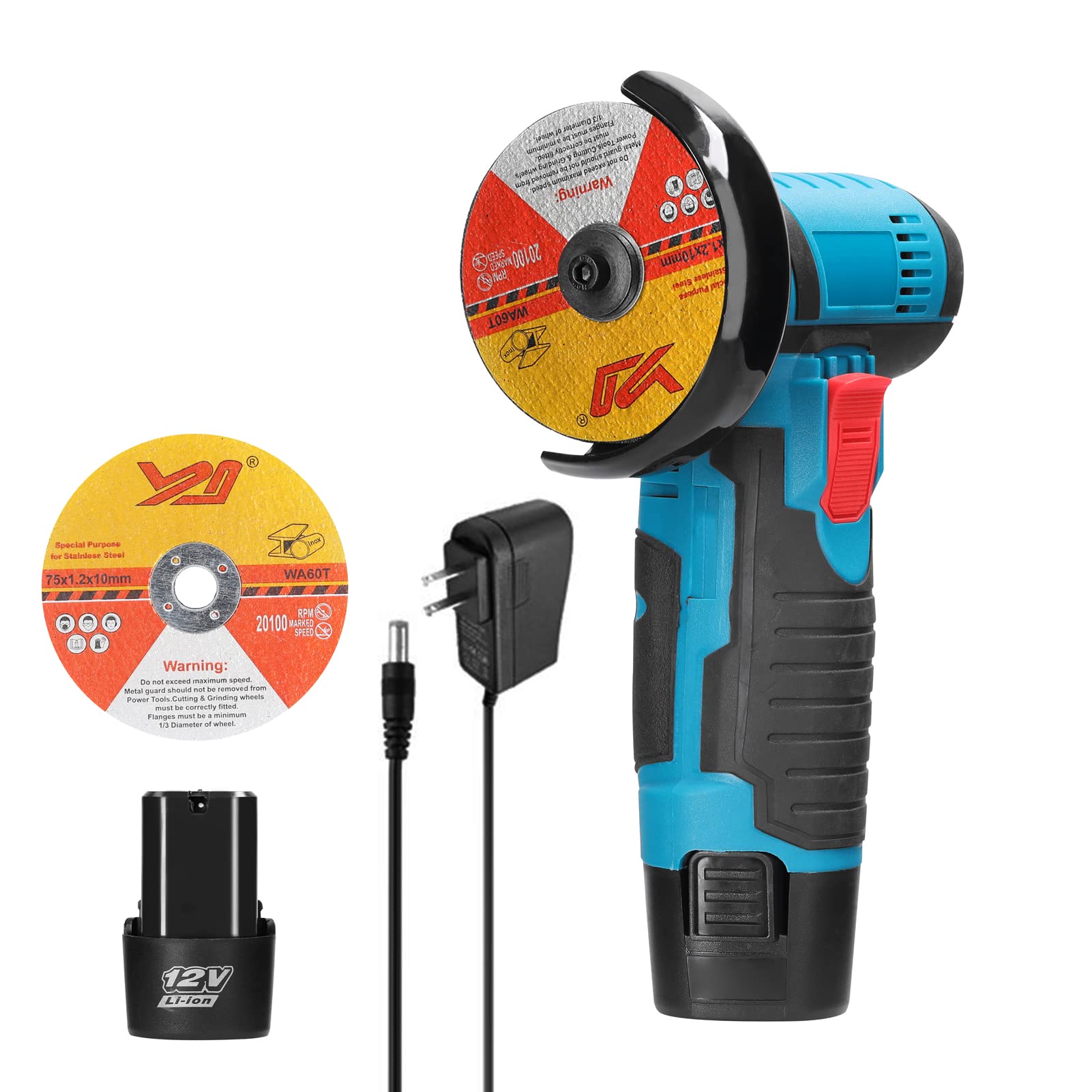 Angle Grinder, Geevorks Grinders Power Tools 12 V