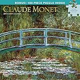 Claude Monet 2019 12 x 12 Inch Monthly Square Wall Calendar & Puzzle Set with Foil Stamped Cover, Im by 
