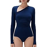 SUUKSESS Modal Cashmere Long Sleeve T Shirts for Women Ultralight Fall Fashion 2025 Trendy Asymmetric Neck Casual Tops