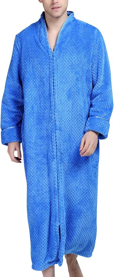 men's button up dressing gown