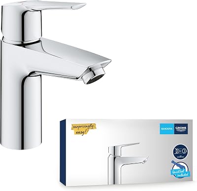 GROHE QuickFix Start Wash Basin Mixer Tap Chrome 28 mm Ceramic Cartridge 0.4 bar