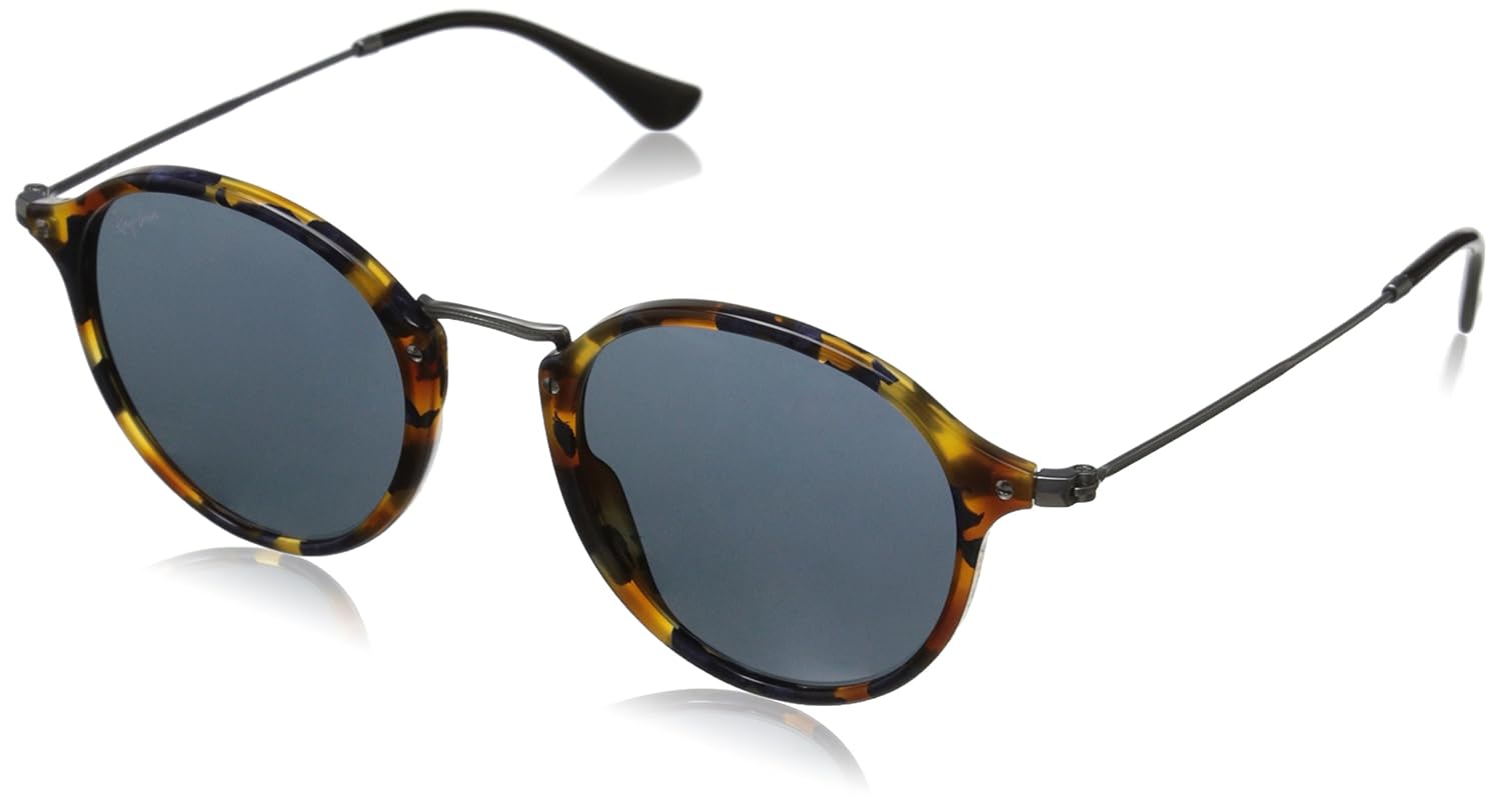 Ray Ban Puente de metal redondas gafas de sol el espejo verde