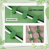 Cerolopy 30 Pcs Plant Climbing Wall Clips with Adhesive Green Leaf Shaped view 4