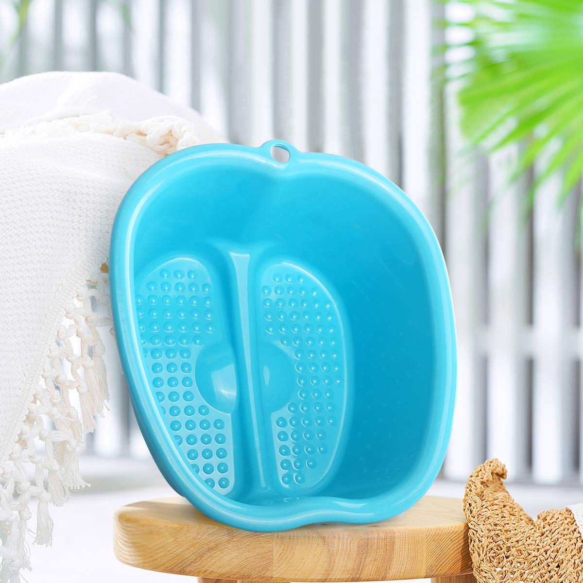 Foot Bath Tub, ESARORA Upgrade Thick Sturdy Plastic Spa Basin for Pedicure and Massage – Perfect to Soak Your Feet, Toe Nails, and Ankles: Beauty