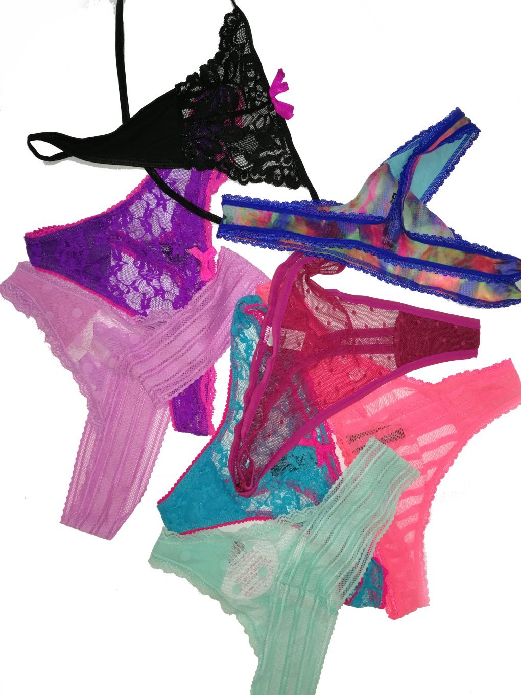 jooniyaa Women Variety of Underwear Pack T-Back Thong G-String Panties ...
