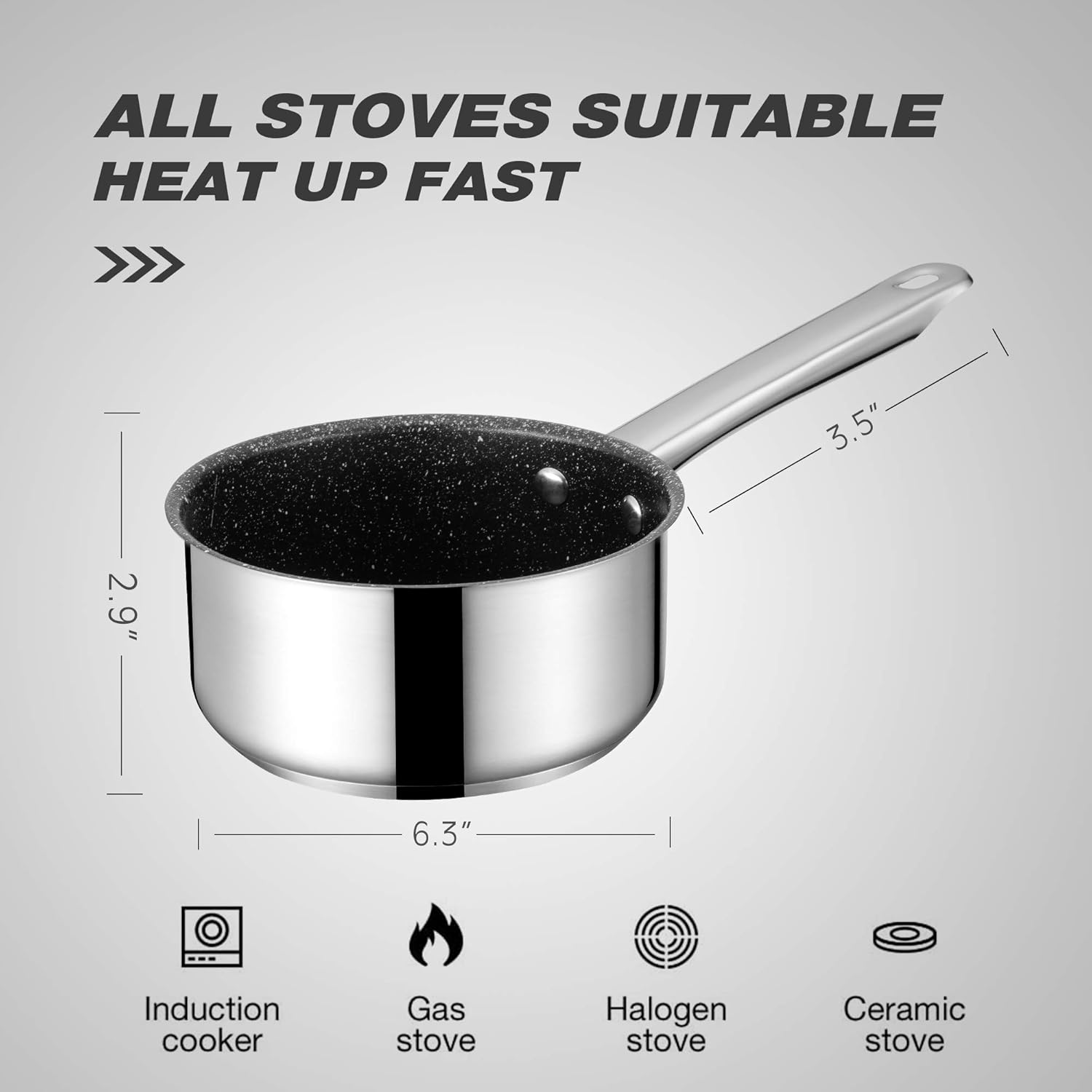 √ 3 Quart Saucepan Dimensions