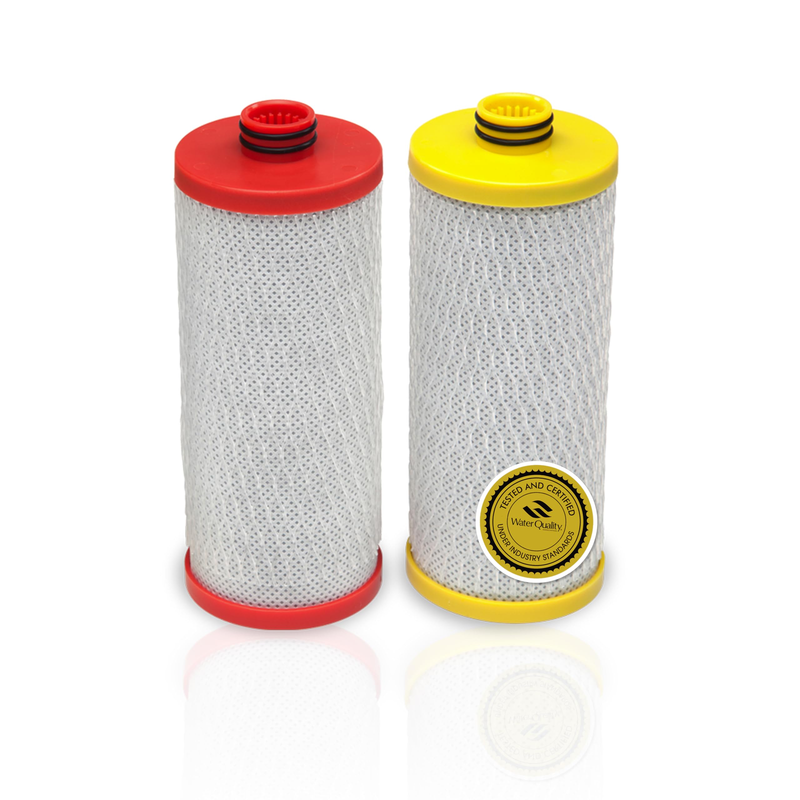 Photo 1 of Aquasana Replacement Filter Cartridges | Fit Claryum 2-Stage Under Sink Water Filter | WQA Certified to Reduce Up to 99.99% of PFAS, Microplastics, Lead & Chlorine | AQ-5200R | AQ-C2-R