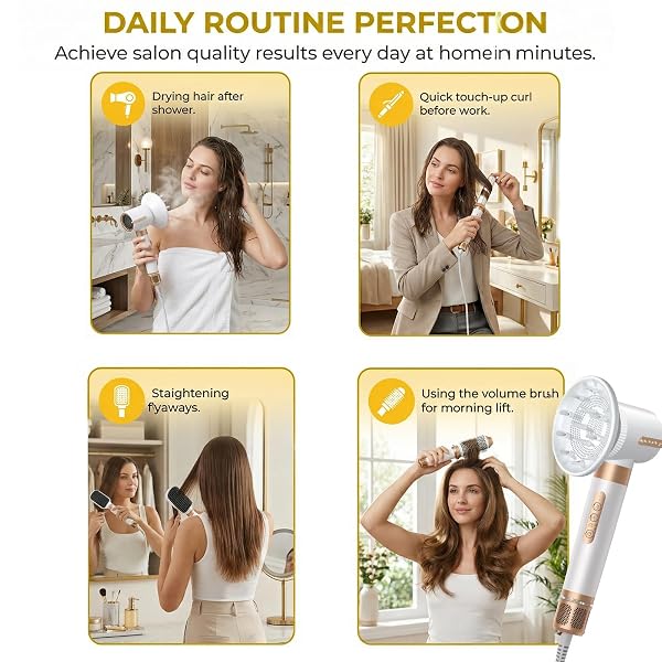 NORA STYLER MULTI-STYLER PRO 7-IN-1, IONIC HOT AIR HAIR STYLER FOR CURLING, STRAIGHTENING, DRYING & VOLUMIZING, PROFESSIONAL HAIR STYLING TOOL FOR ALL HAIR TYPES