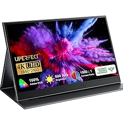 UPERFECT True 4K Portable Monitor, 600 Nits