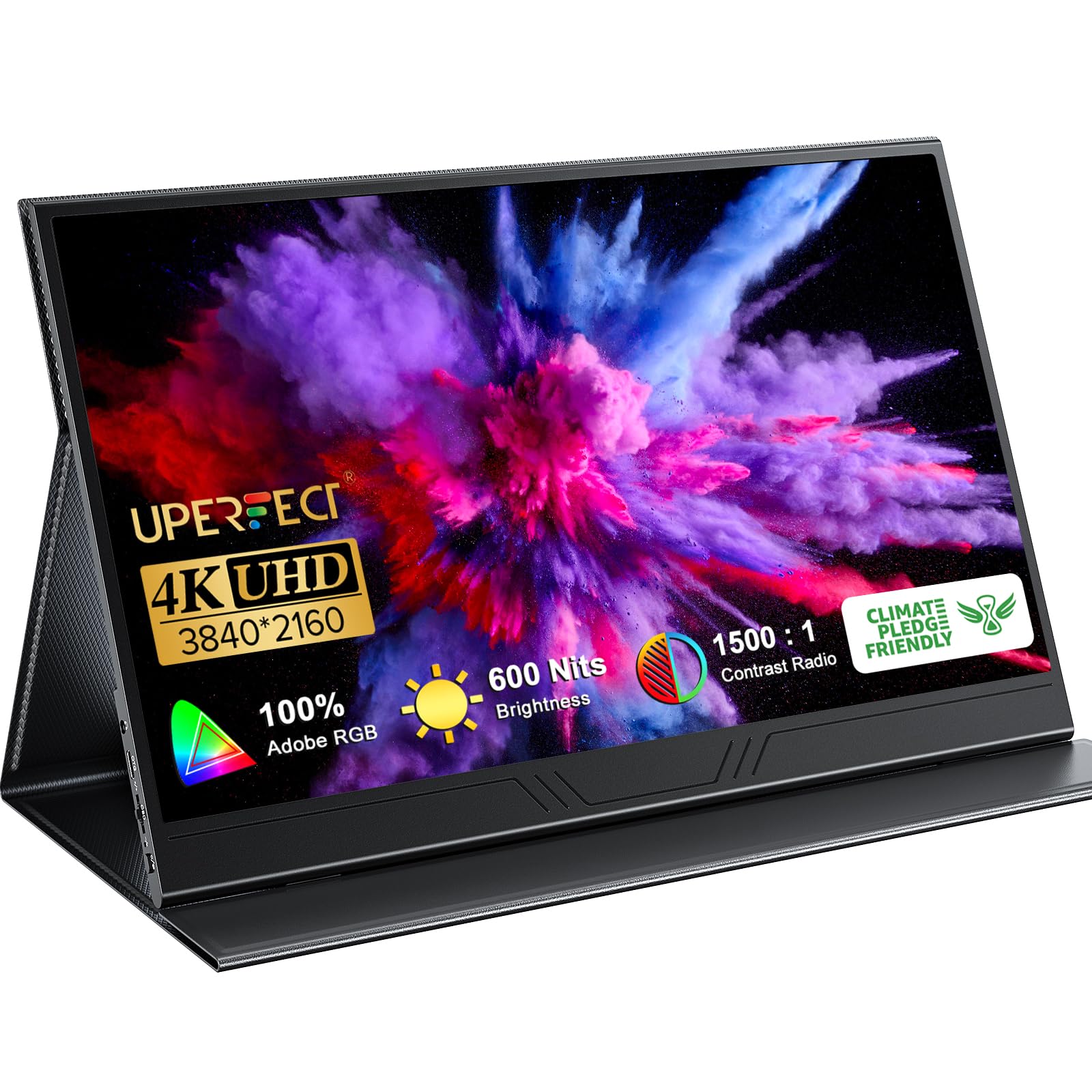 UPERFECT True 4K Portable Monitor, 600 Nits