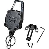 GOVO T1 Retractable Keychain, 9.5 Oz Retraction Force, 34” Steel Cable