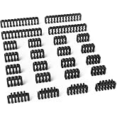 Sirlyr Black 24-PCS PSU Cable Combs Kit,24/12VHPWR/8Pin,3.5mm | 24 Combs:12VHPWR&times;4,24Pin&times;4,8Pin&times;16;3.5mm/0.13in Hole,Fit 16-18AWG Cables,Organize PSU Wiring Neatly