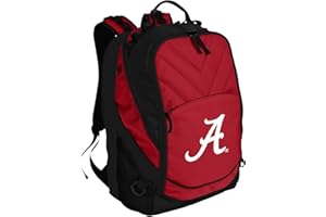 Broad Bay Alabama Backpack University of Alabama Crimson Tide Laptop Computer Bags (Crimson - A Logo White)