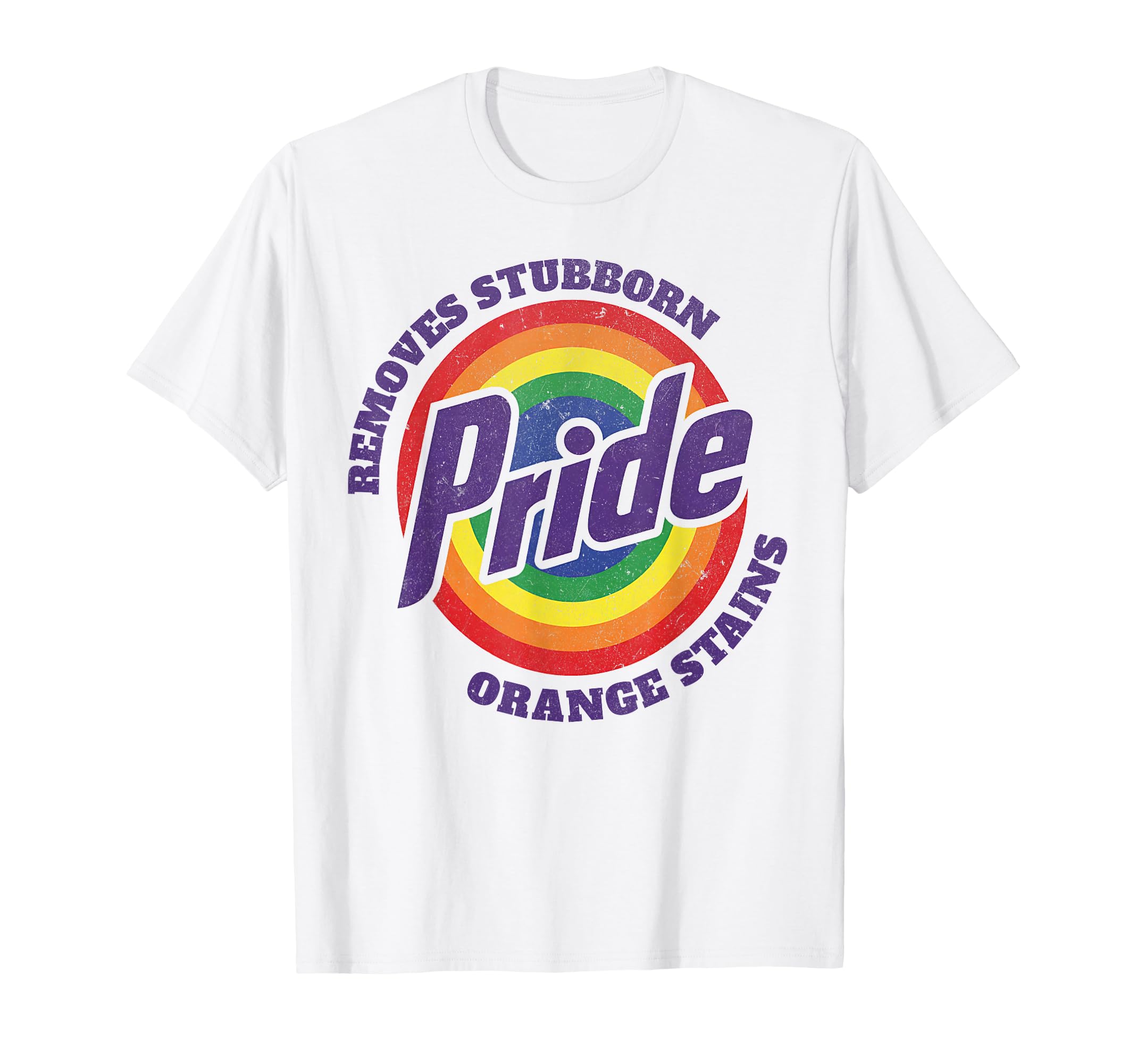 Photo 1 of (large) Resist Trump Remove Stubborn Orange Stains Pride Month LGBTQ T-Shirt