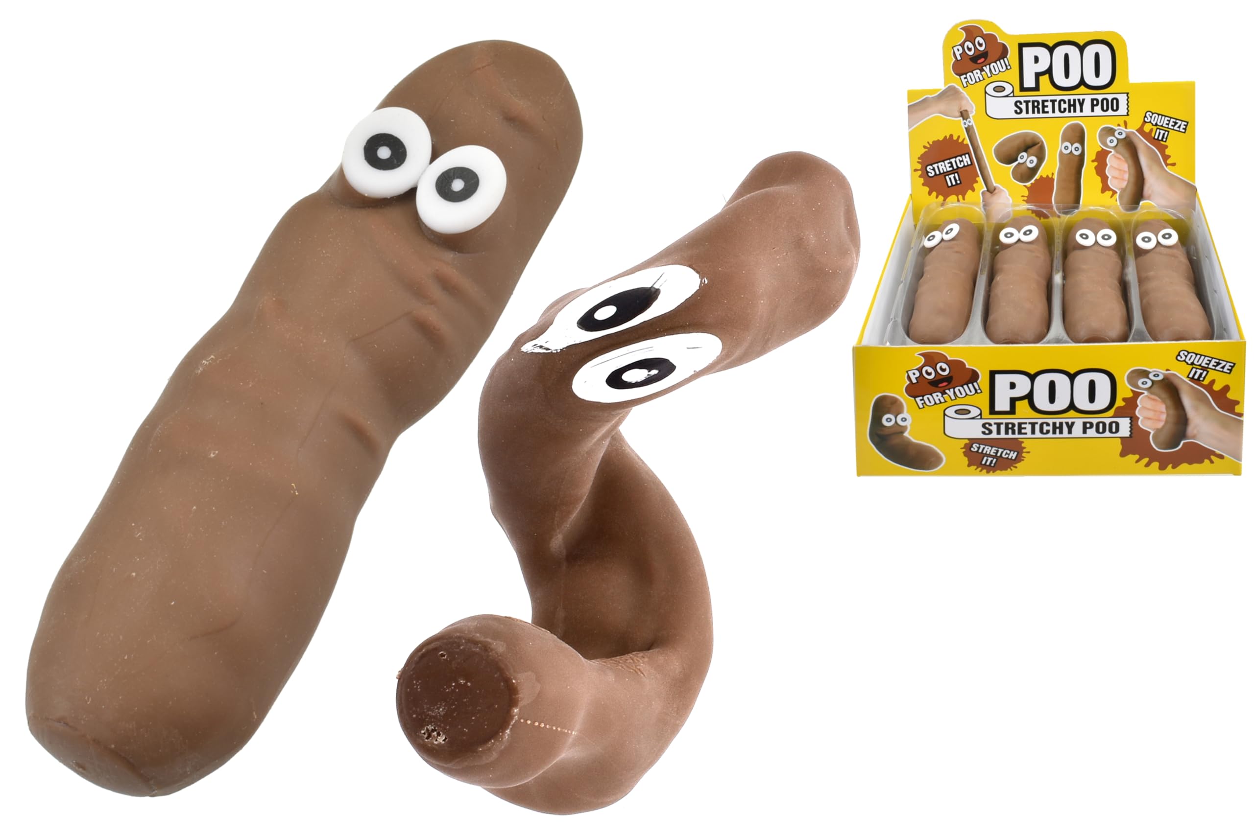 KandyToys Stretchy Poo Stress Kids Party Bag Filler Joke Prank Toy…