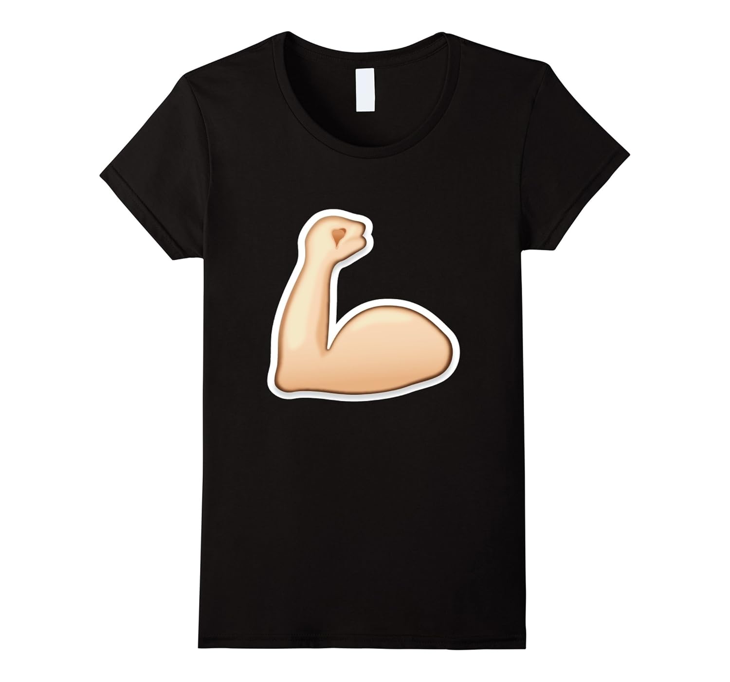 Bicep Emoji TShirt Muscle Arm Flex Strong Emoticon