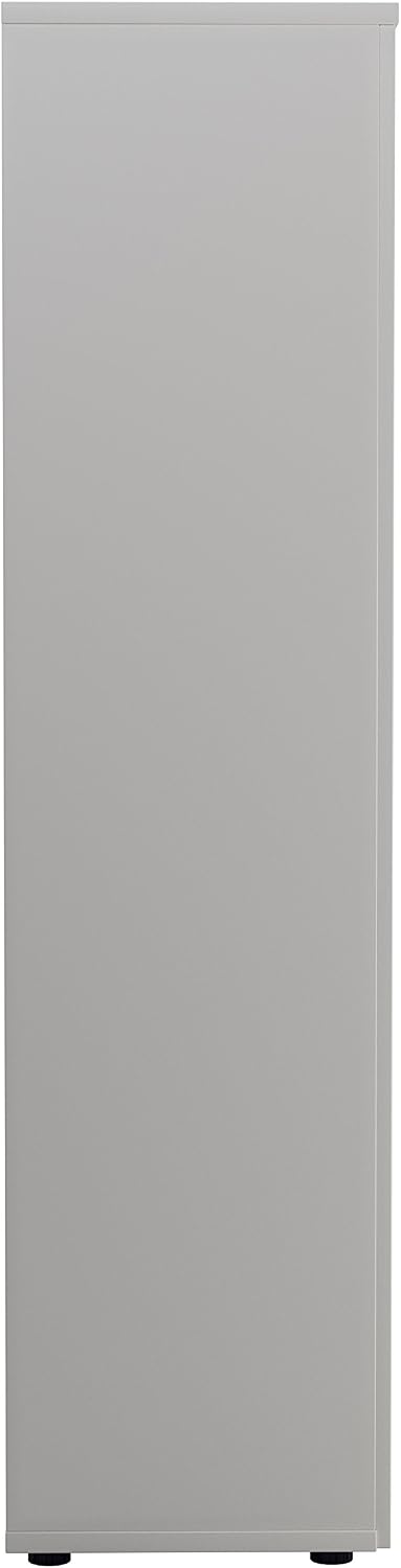 Office Hippo Cupboard With 4 Shelves, Lockable, White, 80 x 45 x 180 cm OHF0009WH - Image 5