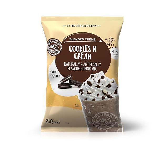 BIG TRAIN COOKIES N CREAM BLENDED CRÈME BEVERAGE...