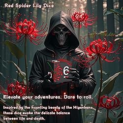 PJOY Metal Dice Set D&D Flower Dice Set DND