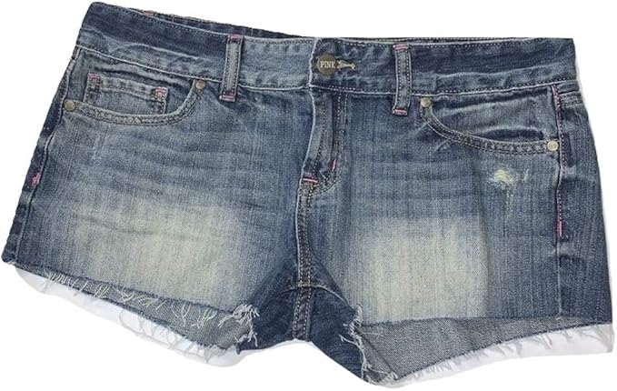 victoria's secret pink denim shorts