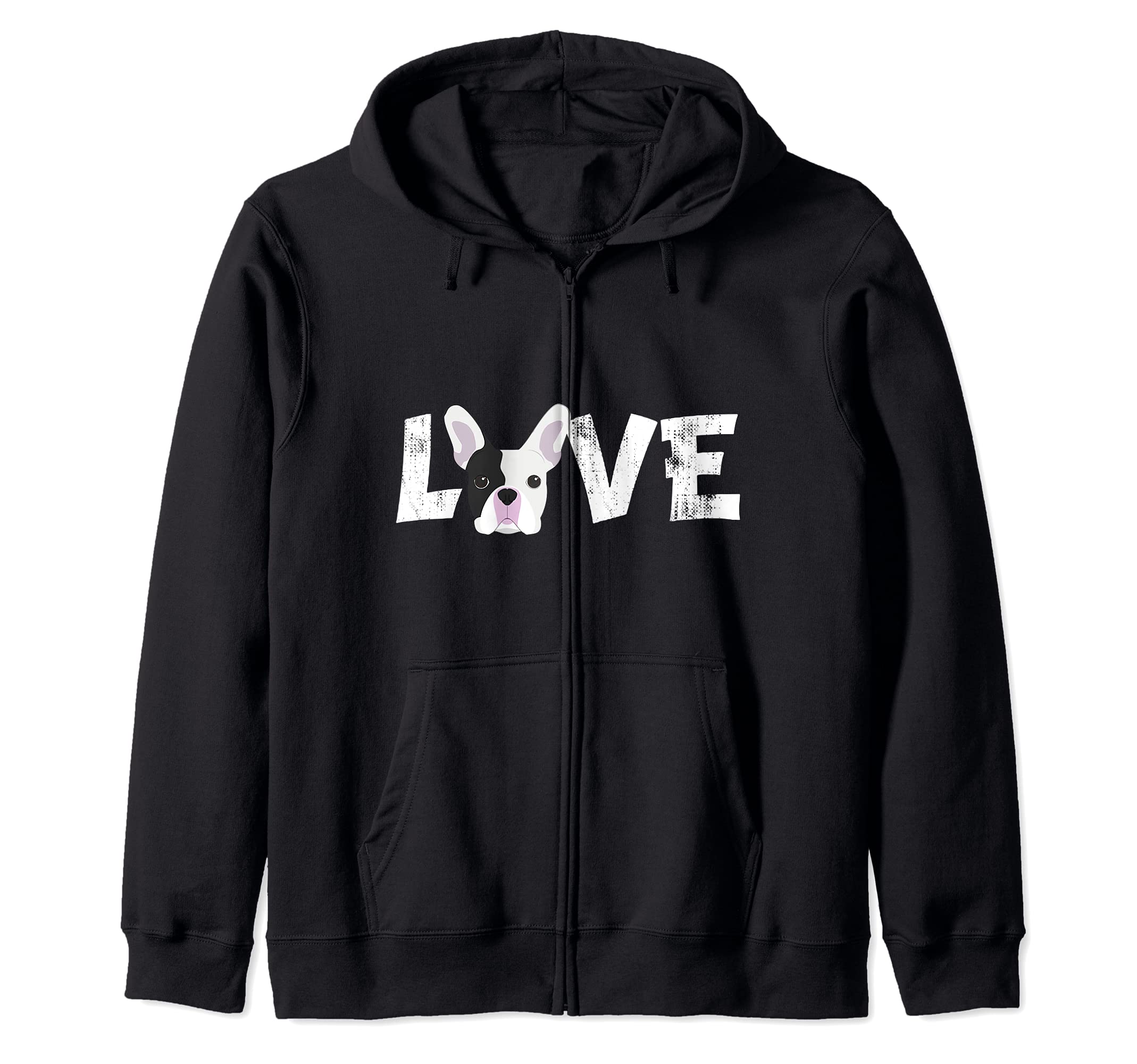 Dog Mom Dog Dad French Bulldog Dog Pet Lover Zip Hoodie