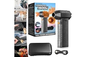 X.O. GOLD-888 Suptruck Frostguard 1500w Thermal Blower, Suptruck Frostguard 1500w Blower, Suptruck Car Defroster, 3 Gear Adjustable Super Power Turbo Breeze Electric Blower for Home, Garage, Outdoor Use (1Set)