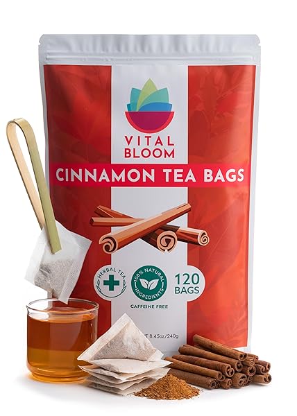VITAL BLOOM PURE CINNAMON TEA, WARM, SPICY FLAVOR,...