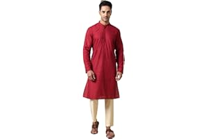 Filori Studio - Men's Pure Cotton Thread Embroidered Long Kurta (Kurta Only)