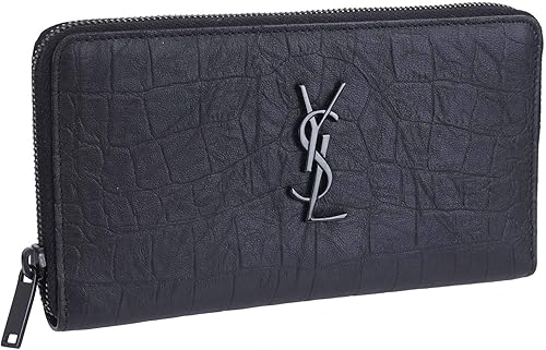 Amazon サンローラン Saint Laurent 財布 Ysl モノグラム ラウンドファスナー 長財布 クロコ エンボスレザー 5299 C9h0u 1000 並行輸入品 Saint Laurent Paris サンローランパリ 財布