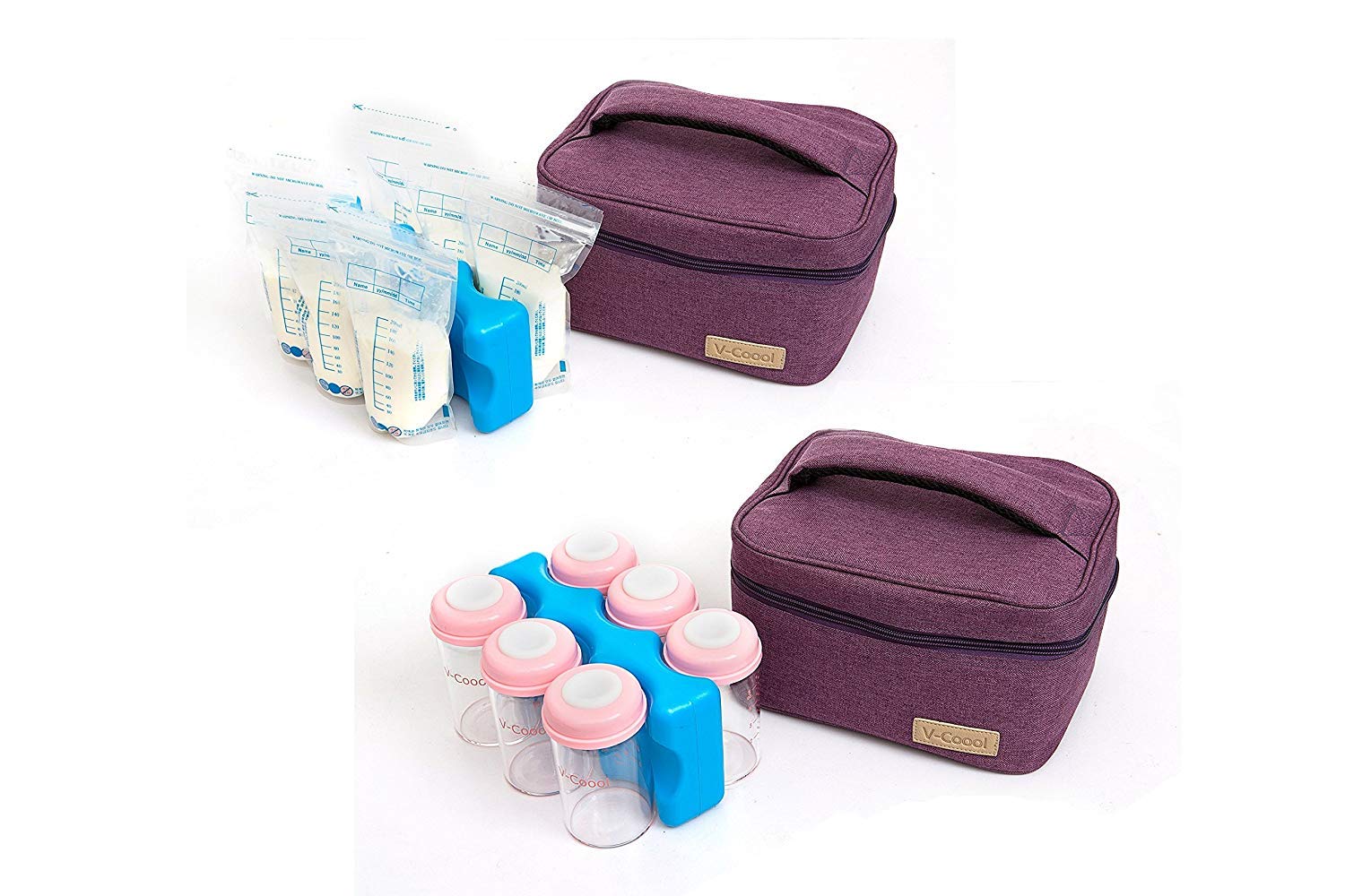 Breastmilk Cooler with Ice Pack Healthy Baby Daycare Set Keep Food