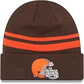 New Era Unisex-Adult NFL Official Sport Knit Classic Striped Knit Beanie Cold Weather Hat (Cleveland Browns)
