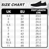 Hanani Mens Womens Slip On Trainers Breathable Lightweight Shoes Black White view 8