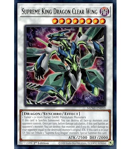 Amazon.com: Supreme King Dragon Odd-Eyes - MZMI-EN058 - Rare - 1st