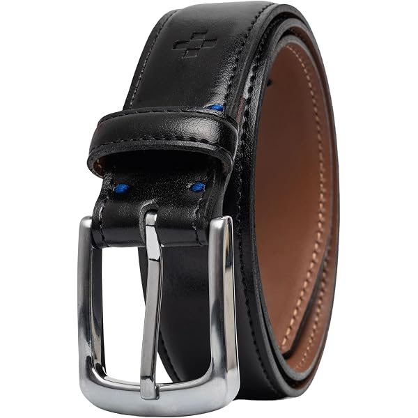 Vince Camuto Mens Belt | Black Belt | Double Stitch  display picture 3