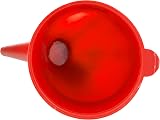 Cost Wise Angled Fuel Funnel Red with Built In Washable Filter and Handle view 5