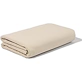 Unbleached Muslin Fabric by Yard - 5 Yards, 60" Wide All Natural Cotton Muslin Fabric for Sewing - Dye-Free, Medium Weight, Tan Versatile Cotton Cloth (5 Yards)