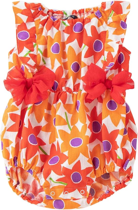 Amazon Co Jp Caldia カルディア ベビー 甚平 リボンオール ロンパース 浴衣 赤ちゃん 女の子 子供服 綿100 お祭り 上下セット ノースリーブ 70 オレンジ 服 ファッション小物