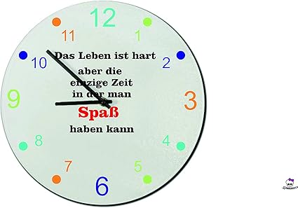 Amazon De Wanduhr Masse xcm Inkl Uhrwerk Lustig Mit Spruch Von Stromberg Geschenk Geburtstag