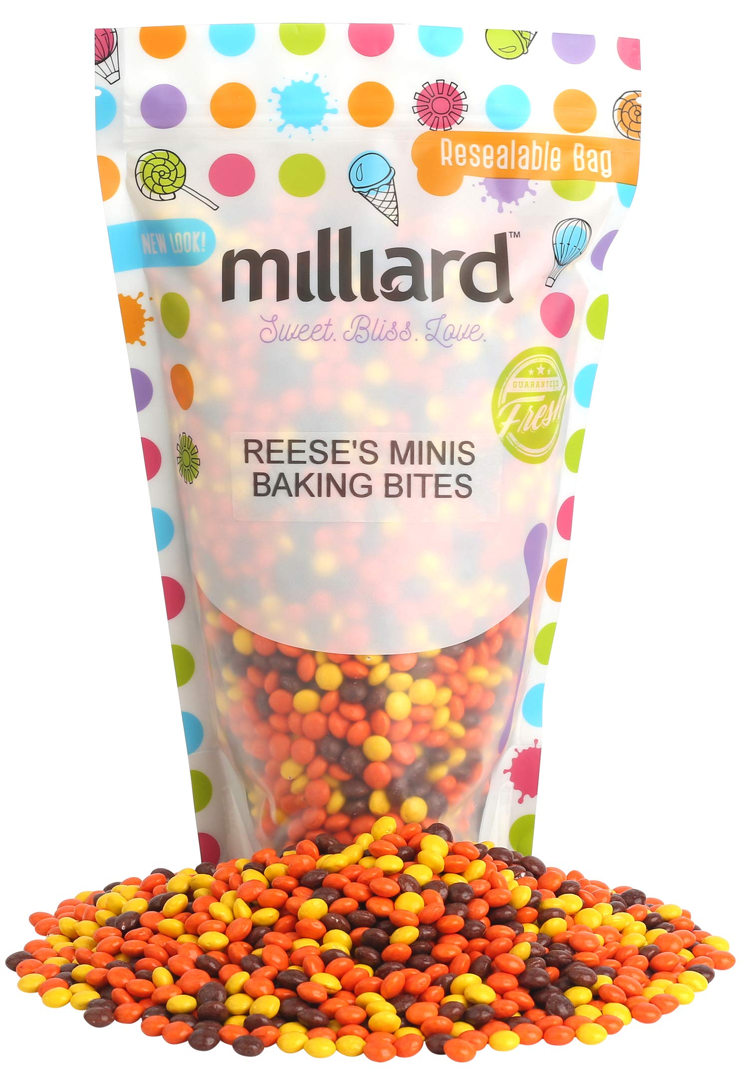Reese's Minis Baking Bites 3 Lb.- Bulk Milk Chocolate - Resealable